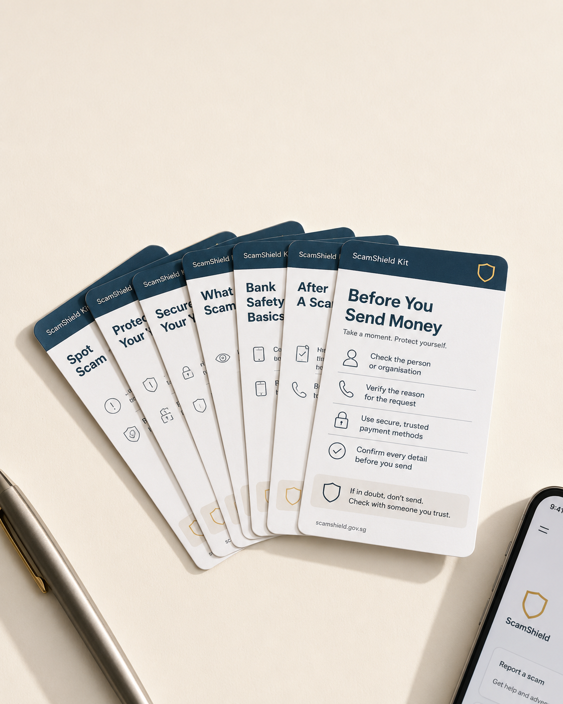 ScamShield Quick-Action Card Pack